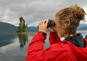 Sightseeing marine view in Southeast Alaska